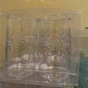 10 BRAND NEW SUMMER CLEAR BPA FREE TUMBLERS SETS OF 4